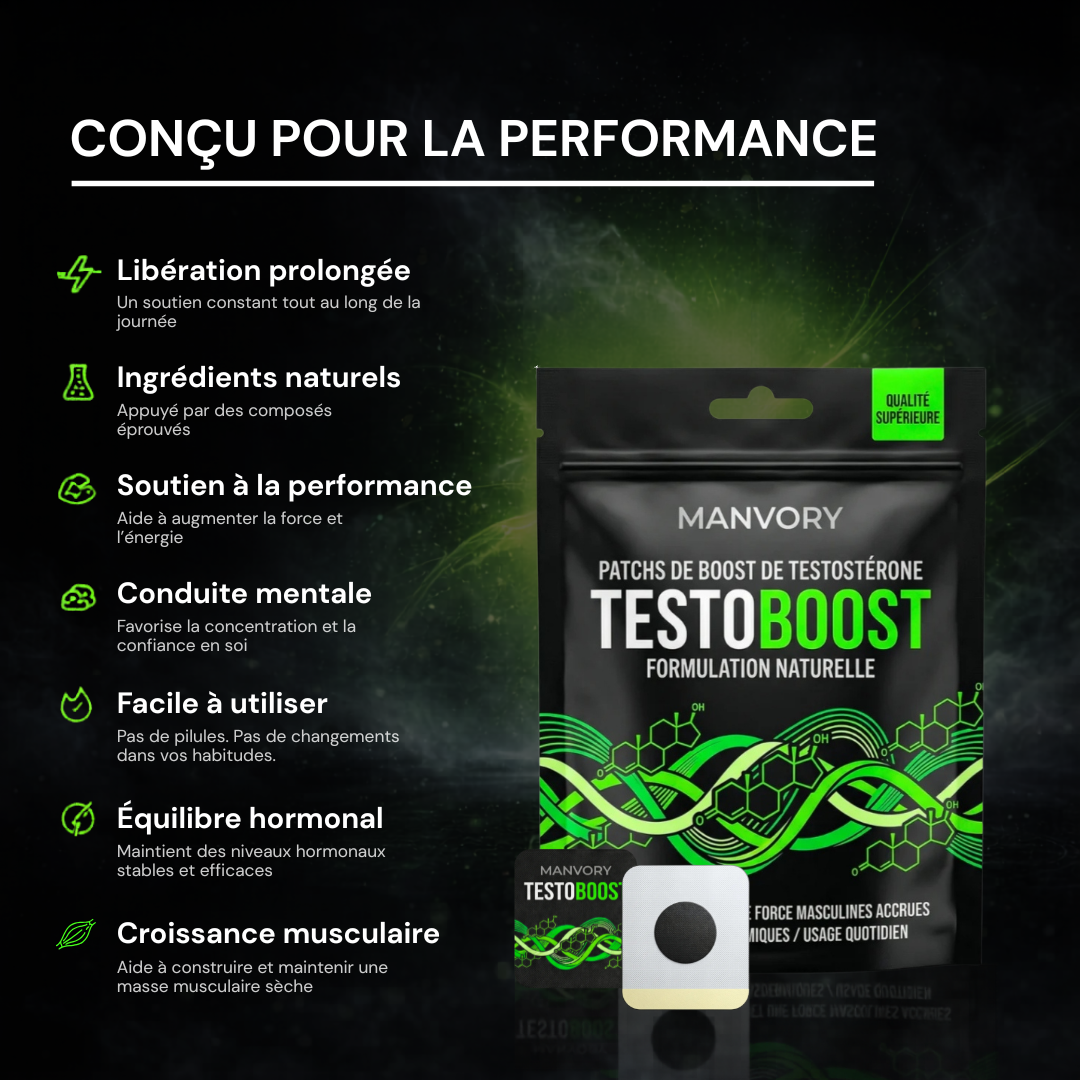 TestoBoost - Patchs de boost testostérone
